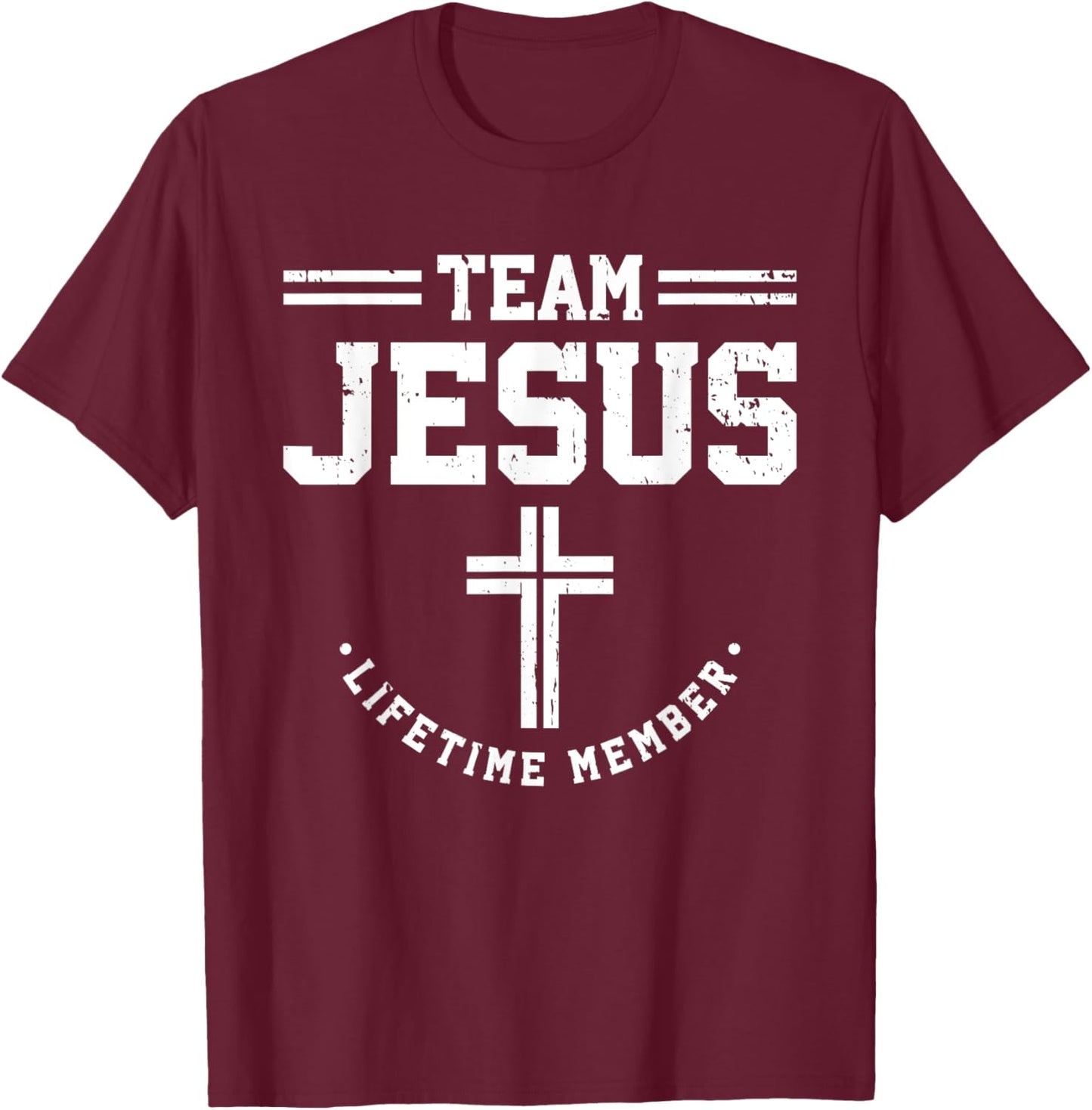 Christian - Team Jesus 03 Faith Hope Love T-Shirt - T-Shirt | Maroon