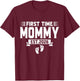 First Time mom est 2026 mom Family Soon to be Mommy 2026 T-Shirt - T-Shirt | Maroon