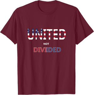 American United Not Divided - States of America T-Shirt - T-Shirt | Maroon