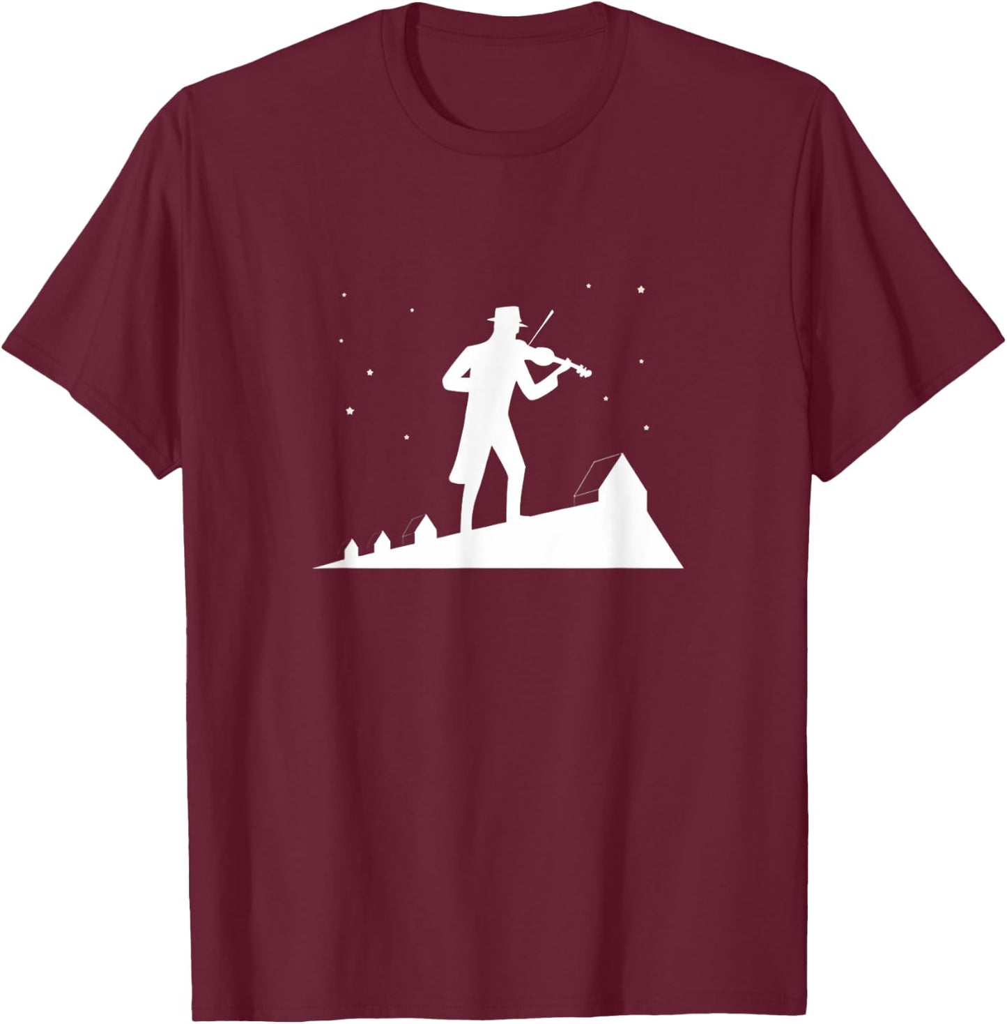 Fiddler On Roof Retro Musical Theater Broadway Theatre T-Shirt - T-Shirt | Maroon
