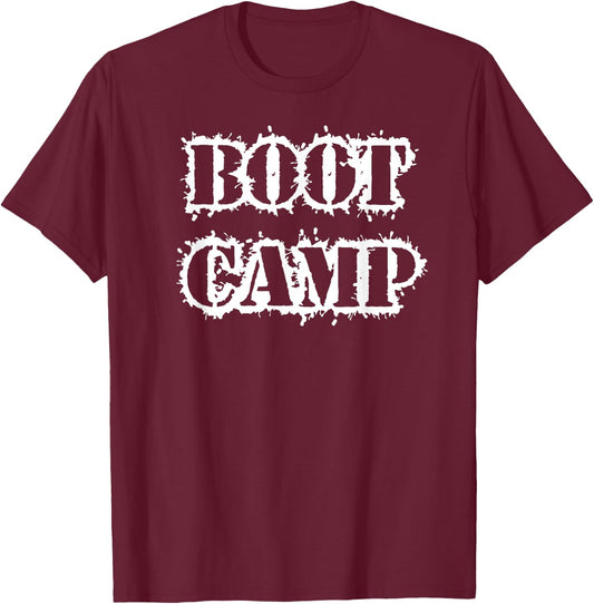 Boot Camp Workout Bootcamp Fitness T-Shirt - T-Shirt | Maroon