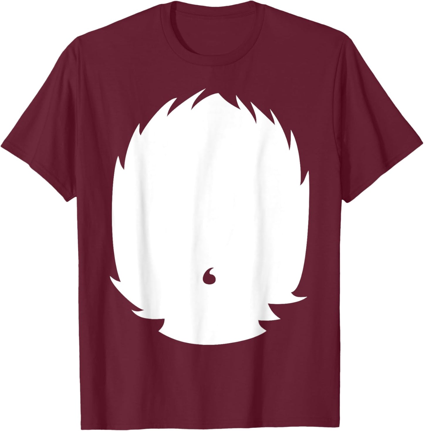 Animal Belly DIY Halloween Costume Badger Panda Raccoon Dog T-Shirt - T-Shirt | Maroon