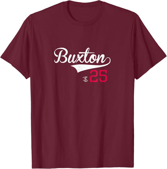 Byron Buxton Vintage Gameday T-Shirt - T-Shirt | Maroon