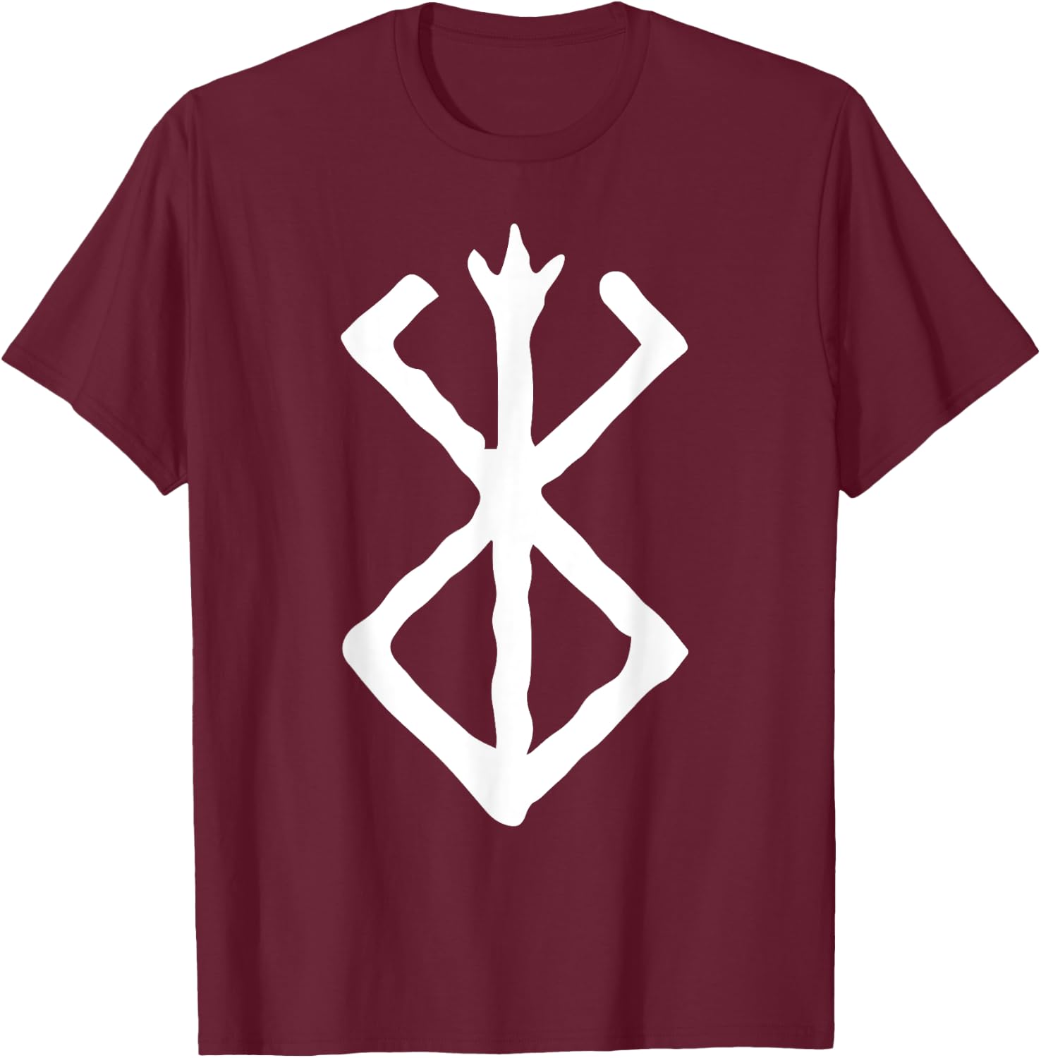 Signs and Symbols Men's Black Viking Rune T-Shirt - T-Shirt | Maroon