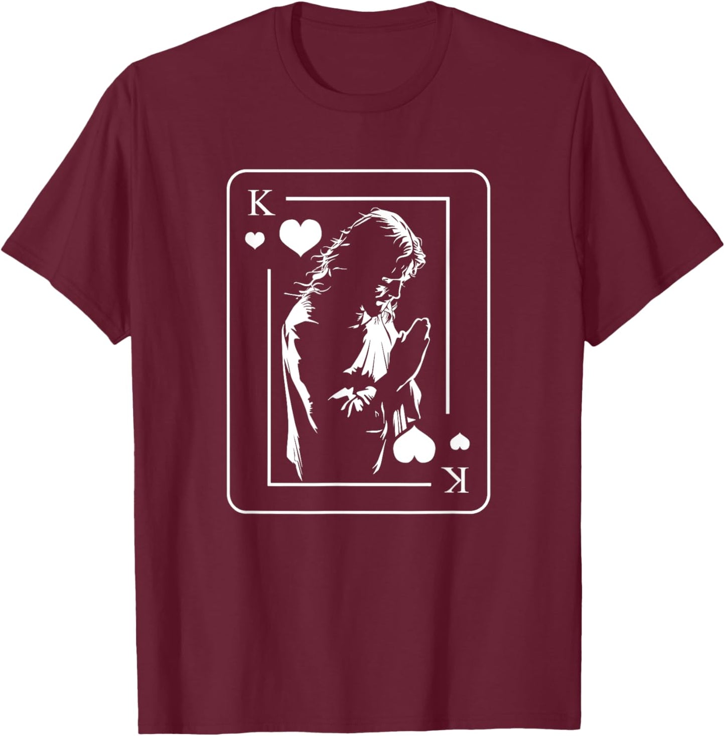 Christian Jesus Is King T-Shirt - T-Shirt | Maroon