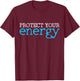 Energy Yoga Spiritual Meditation T-Shirt - T-Shirt | Maroon