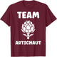Humour Artichokes Vegetable Simple Team Artichoke T-Shirt - T-Shirt | Maroon