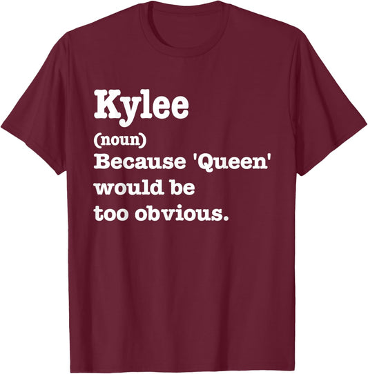 KYLEE Sarcasm Queen - Custom KYLEE Women's T-Shirt - T-Shirt | Maroon