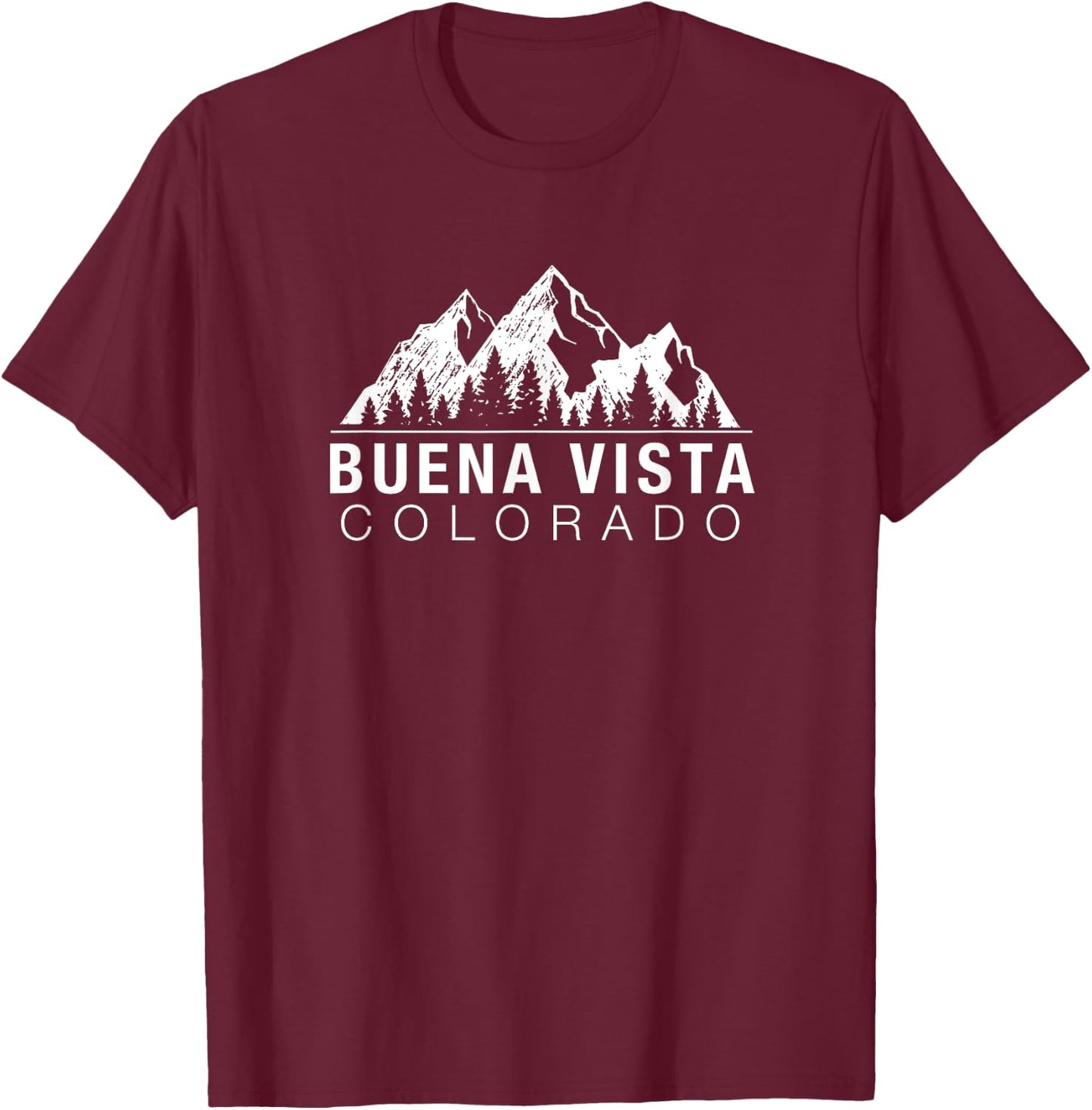 Colorado Gift - Buena Vista T-Shirt - T-Shirt | Maroon