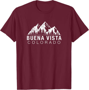 Colorado Gift - Buena Vista T-Shirt - T-Shirt | Maroon