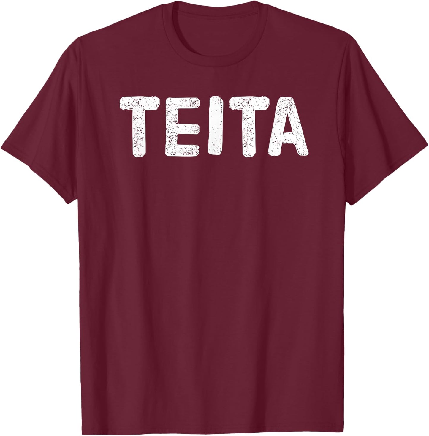 Teita Mother's Day | Arabic Best Grandma Gifts T-Shirt - T-Shirt | Maroon