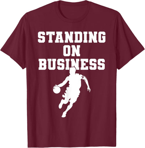 Basketball Men Standing On Business Basketball Team School