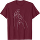 Dog And People Punch Hand Dog Friendship Fist Bump Dog's Paw T-Shirt - T-Shirt | Maroon