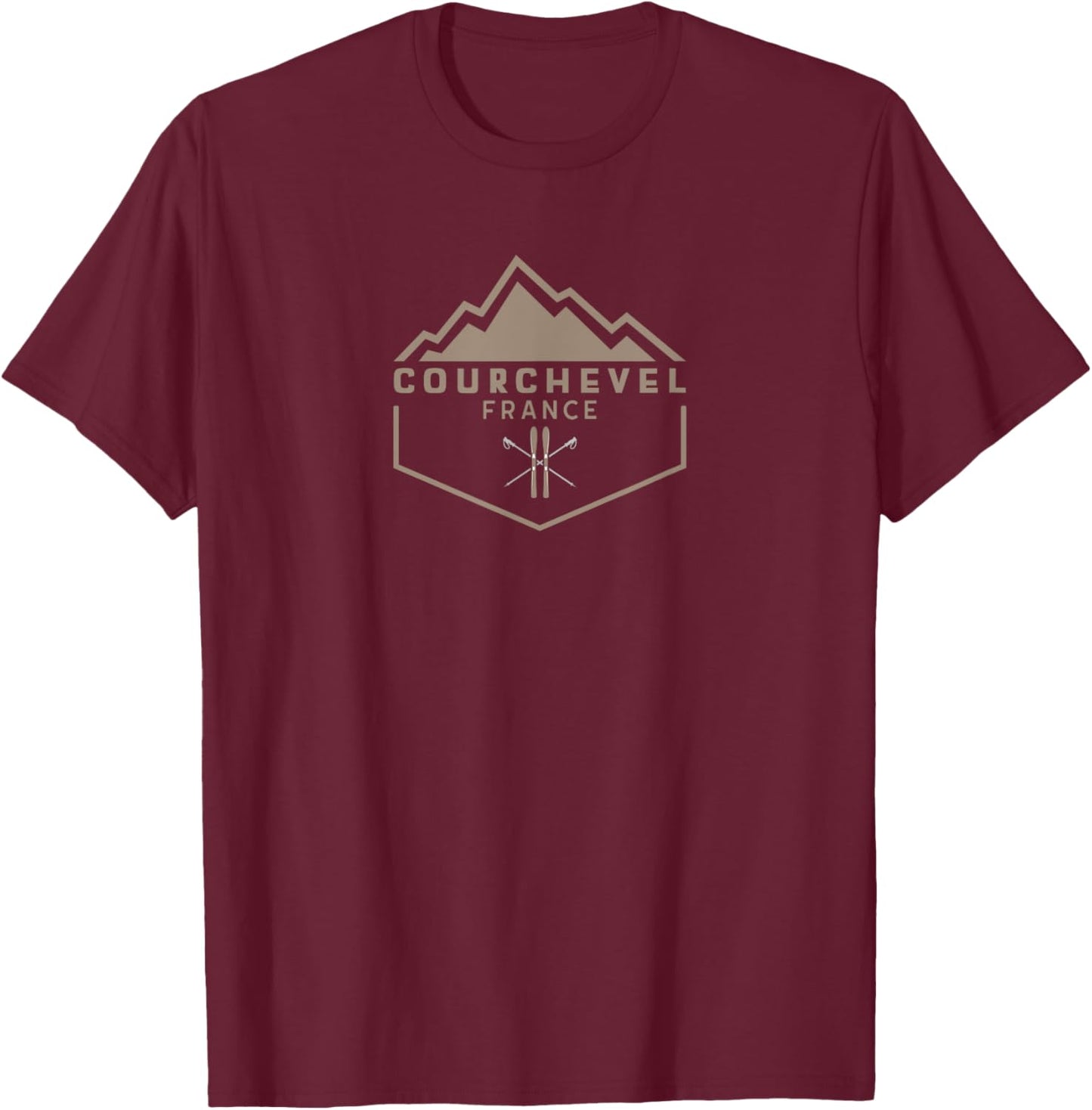 Courchevel France T-Shirt - T-Shirt | Maroon