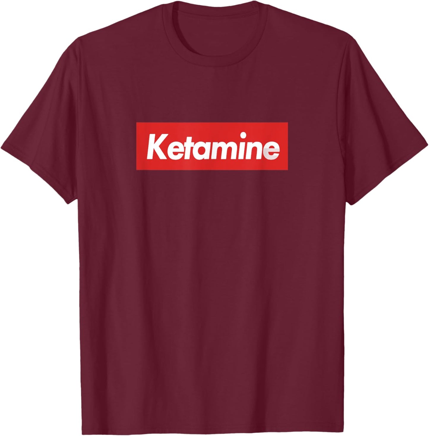 Meme Ketamine Horse -Adults Black Classic Fit Short Sleeve T-Shirt - T-Shirt | Maroon