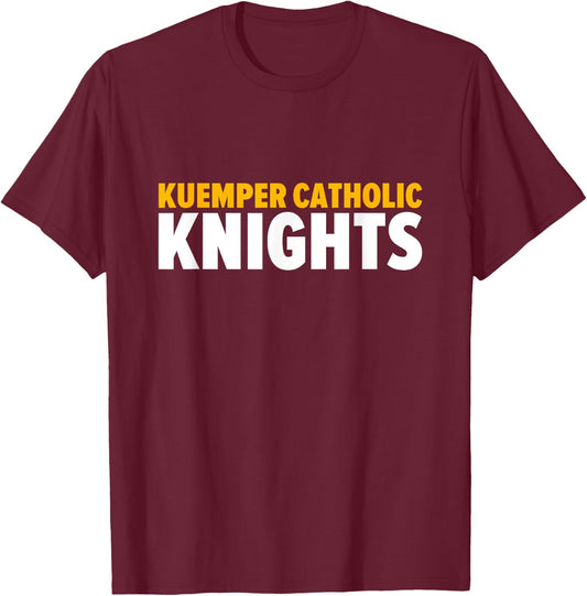 Kuemper Catholic Knights Bold T-Shirt - T-Shirt | Maroon
