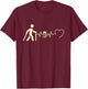 Nordic Walking Herren Humor Lustiges Geschenk T-Shirt - T-Shirt | Maroon