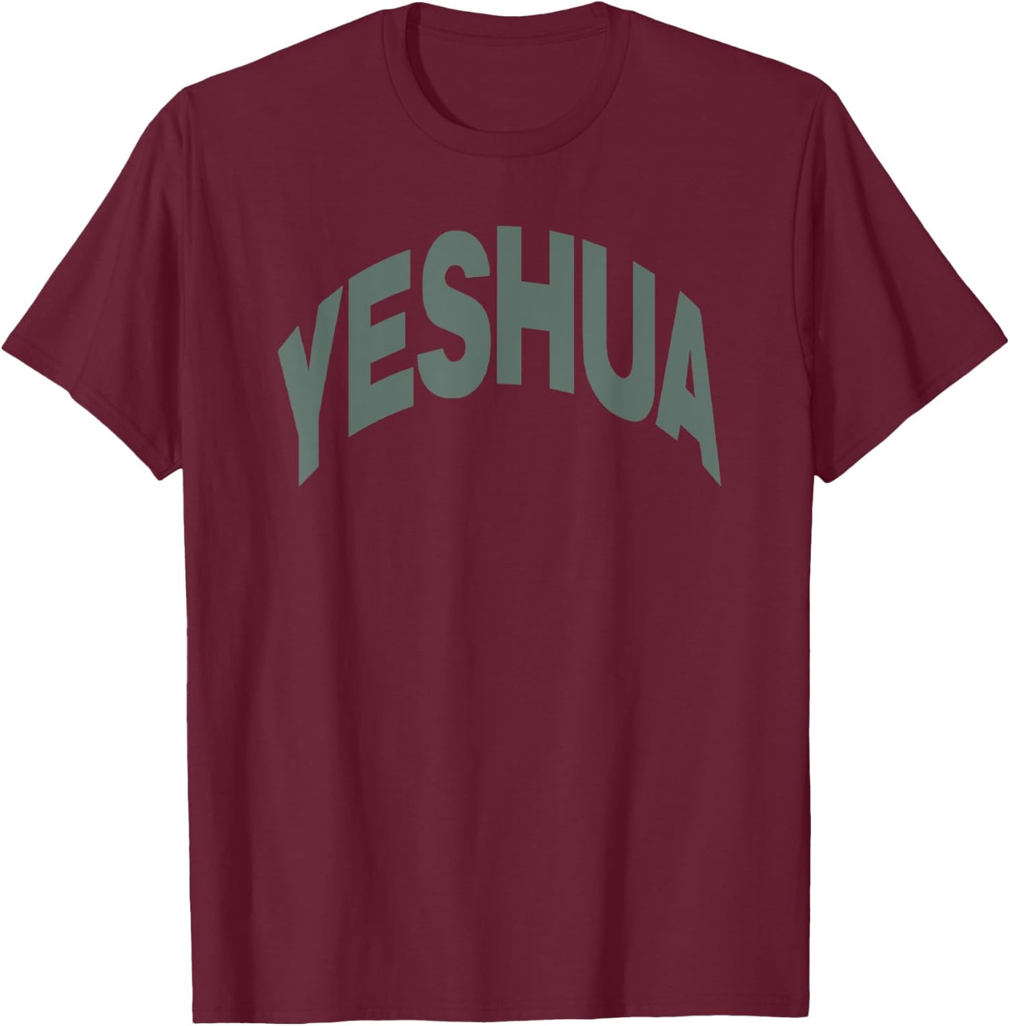 Yeshua hebrew name of Jesus christian messianic T-Shirt - T-Shirt | Maroon