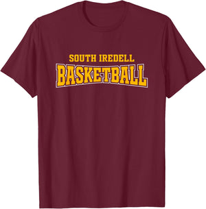 South Iredell High School Basketball Warp HS T-Shirt - T-Shirt | Maroon