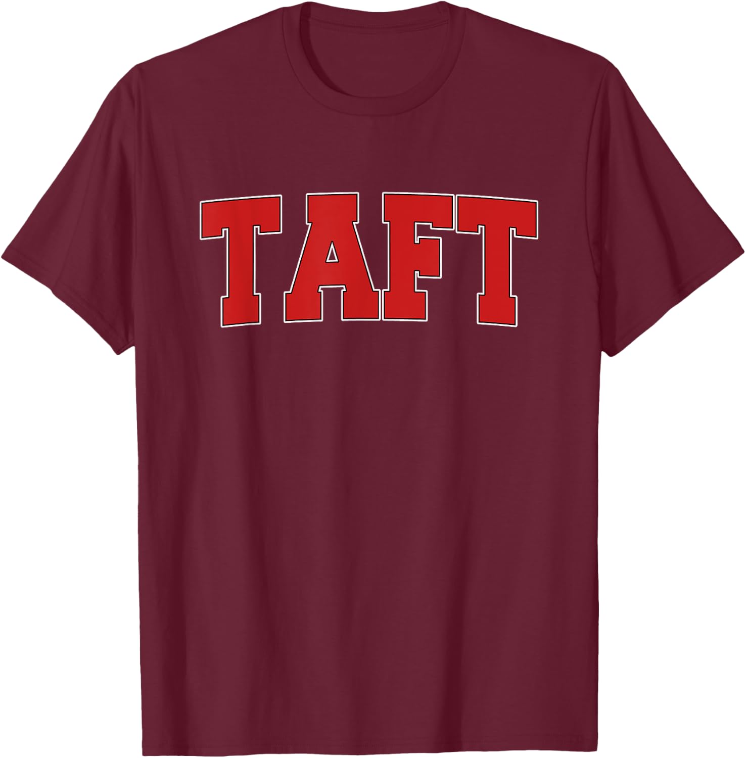 TAFT CA CALIFORNIA Varsity Style USA Vintage Sports T-Shirt - T-Shirt | Maroon