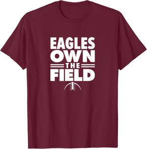 Crowley High School Own the Field T-Shirt - T-Shirt | Maroon