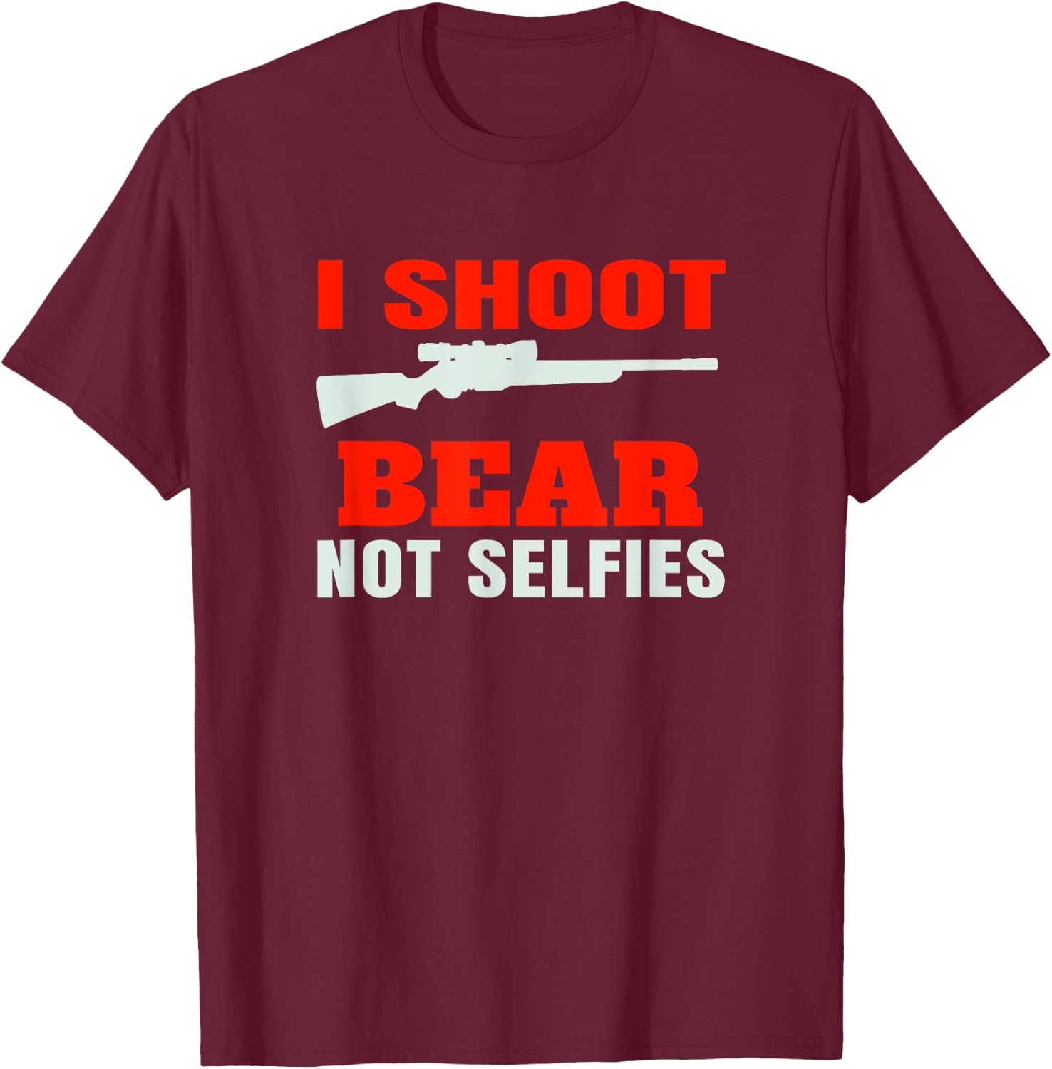 Bear Hunting T-Shirt - T-Shirt | Maroon