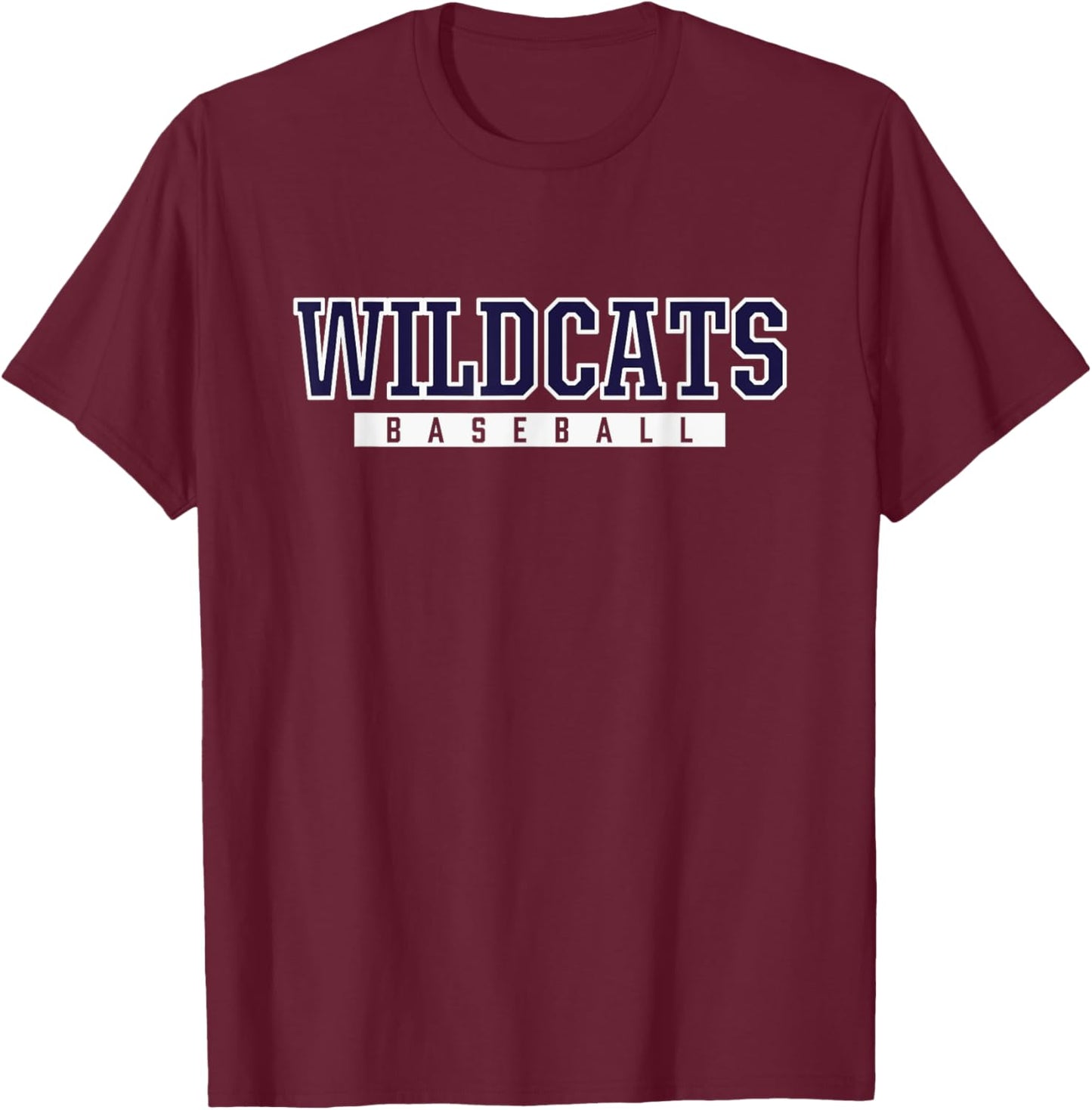 Enterprise Wildcats Baseball T-Shirt - T-Shirt | Maroon
