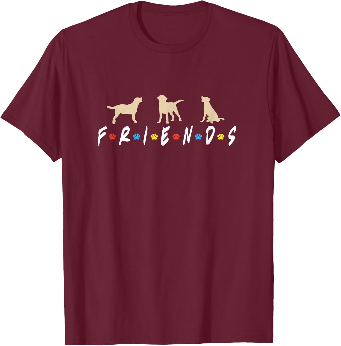 Funny Labrador Dog Meme , Yellow Lab Retriever Lover T-Shirt - T-Shirt | Maroon