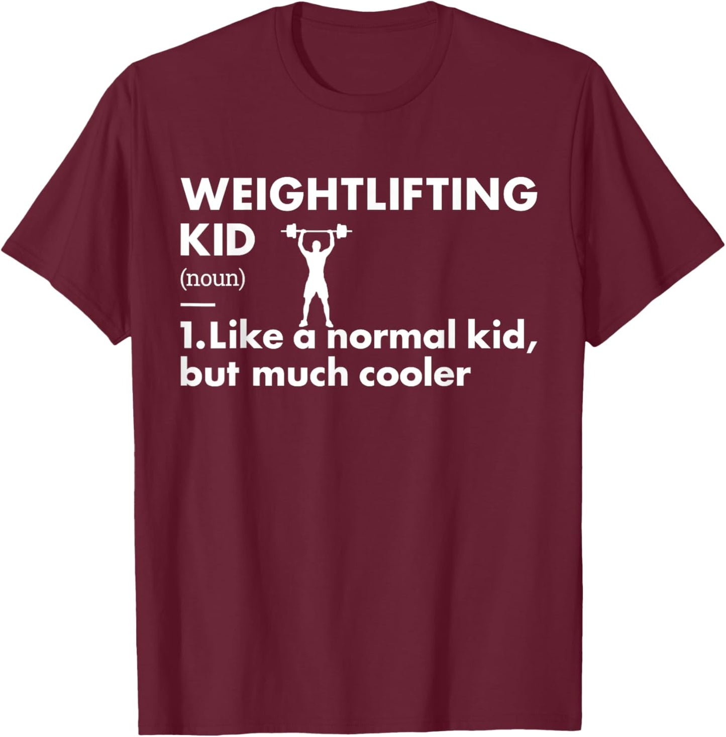 Sport Kid Definition Weightlifting T-Shirt - T-Shirt | Maroon