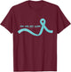 Sexual Assault Awareness Month April - You are not alone T-Shirt - T-Shirt | Maroon
