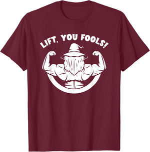 CharlIan Minds - Weightlifting Bodybuilding , -Adults, Black, Small, Short Sleeve T-Shirt - T-Shirt | Maroon