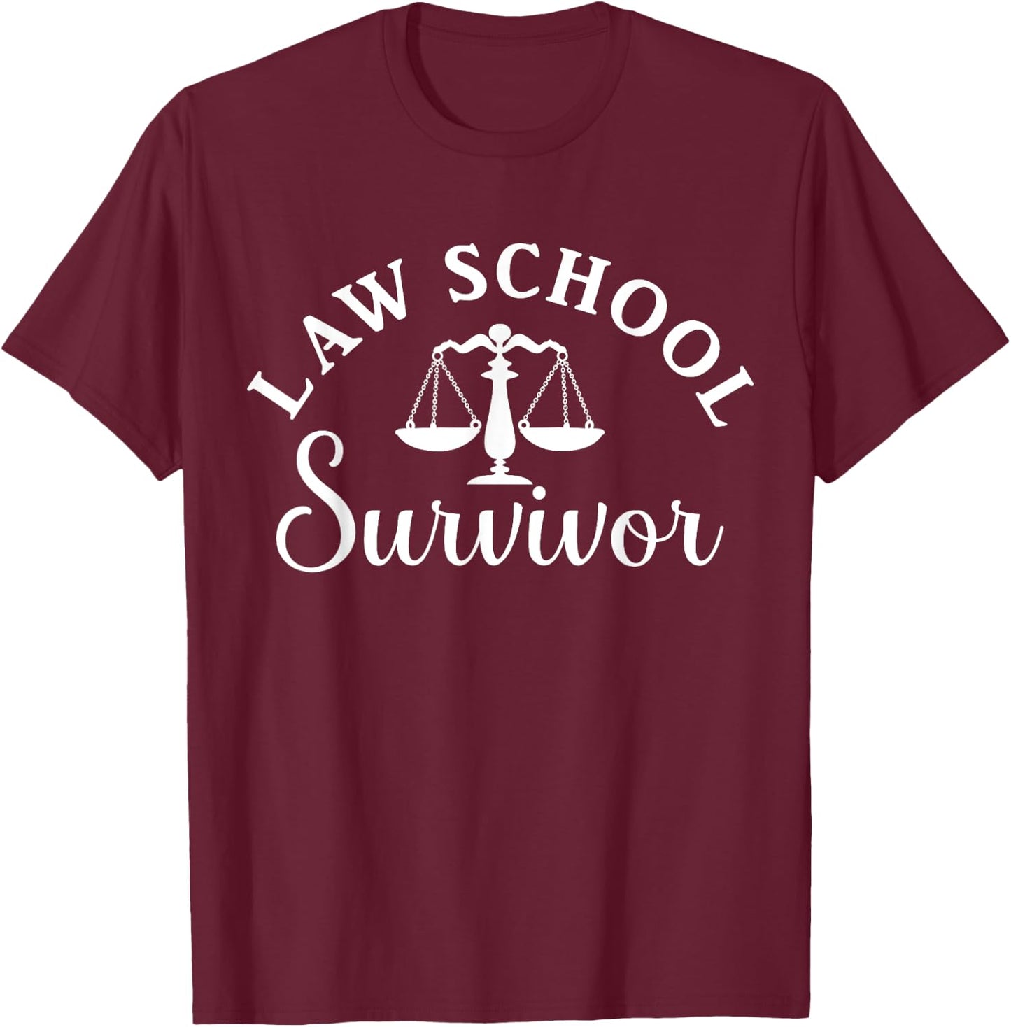 I Survived Law School, I Passed the Bar Exam T-Shirt - T-Shirt | Maroon