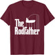Funny Fishing Meme Of The Rodfather Fishing Rod T-Shirt - T-Shirt | Maroon