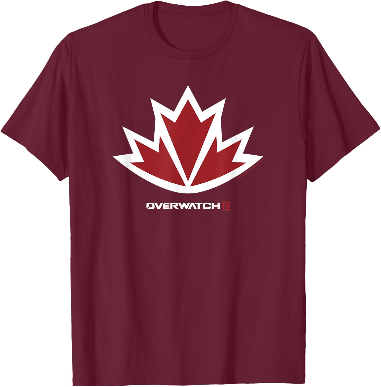 Overwatch 2 Sojourn Icon Logo T-Shirt - T-Shirt | Maroon