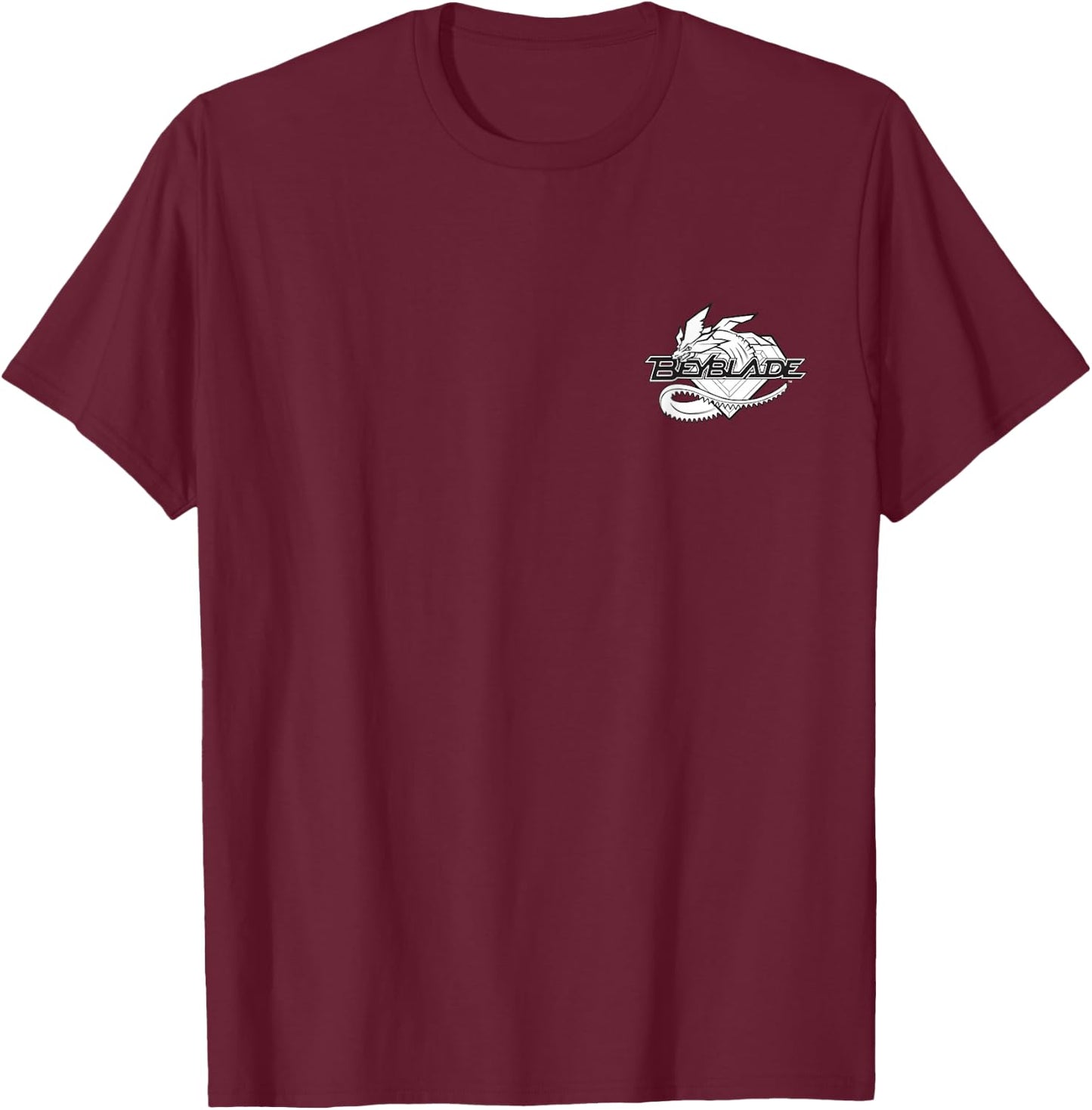 Beyblade Draciel Monochrome T-Shirt - T-Shirt | Maroon