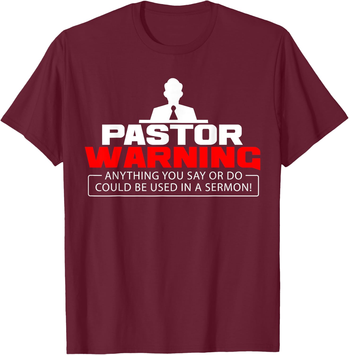 Funny Pastor Christian Jesus Believer Appreciation Men Gift T-Shirt - T-Shirt | Maroon