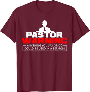 Funny Pastor Christian Jesus Believer Appreciation Men Gift T-Shirt - T-Shirt | Maroon