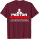 Funny Pastor Christian Jesus Believer Appreciation Men Gift T-Shirt - T-Shirt | Maroon