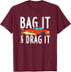 Bag it and Dragit Bagged Mini Truck Lowrider Diesel Engine T-Shirt - T-Shirt | Maroon