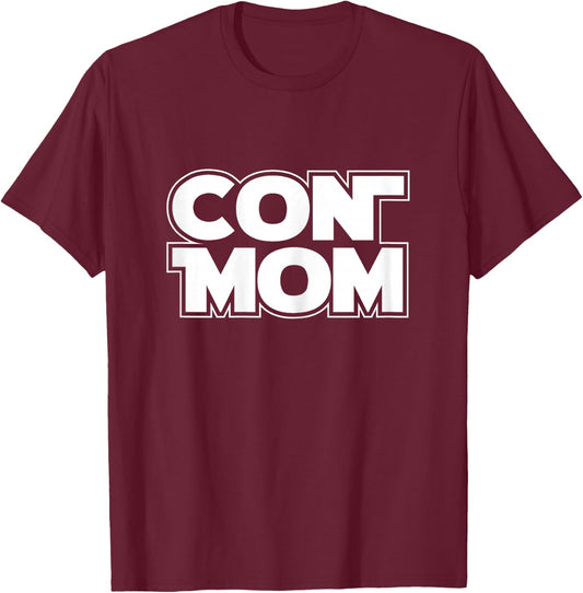 Con Mom Funny Comic Con Lover Nerd Gift T-Shirt - T-Shirt | Maroon