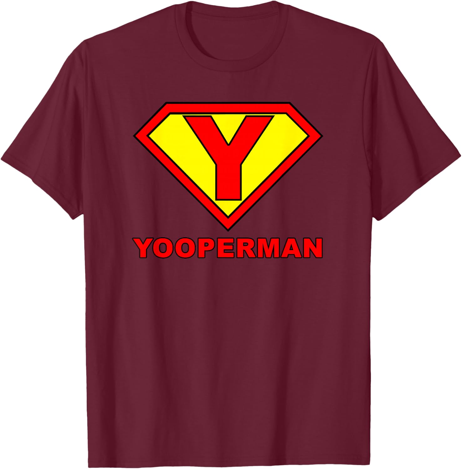 Yooperman T-Shirt - T-Shirt | Maroon