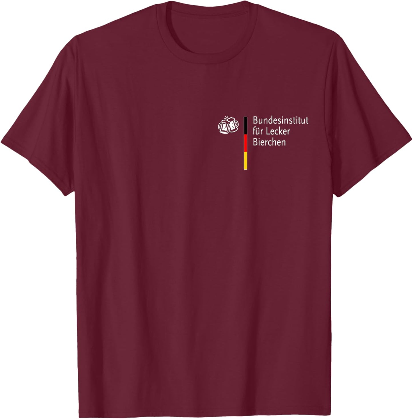 Bundesinstitut für leckerbierchen Beer Bier (Parodie) T-Shirt - T-Shirt | Maroon