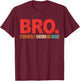 Bro Formerly Known As Mom Quote T-Shirt - T-Shirt | Maroon