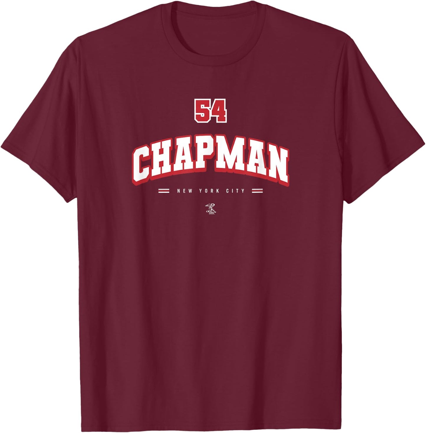 Aroldis Chapman Player Arch Gameday T-Shirt - T-Shirt | Maroon