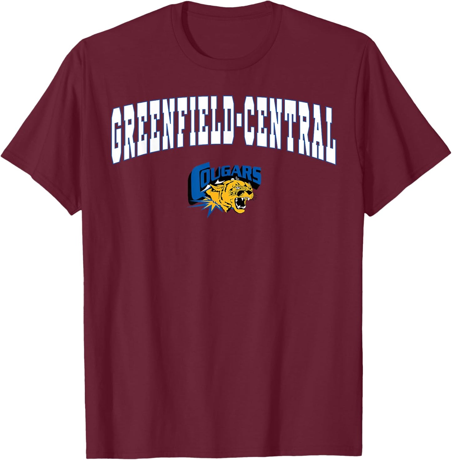 Greenfield-Central High School Cougars C2 T-Shirt - T-Shirt | Maroon