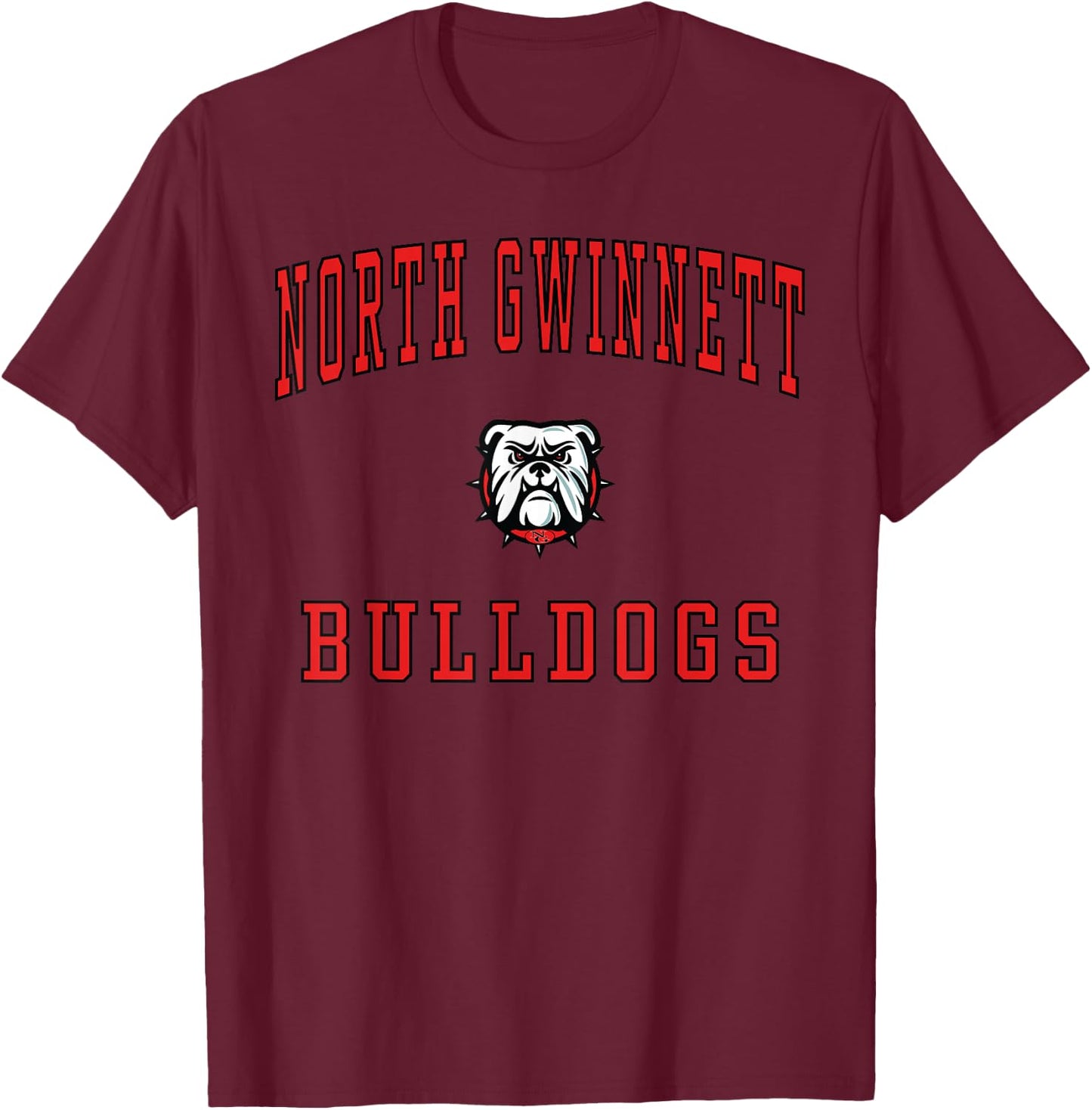 North Gwinnett High School Bulldogs T-Shirt - T-Shirt | Maroon