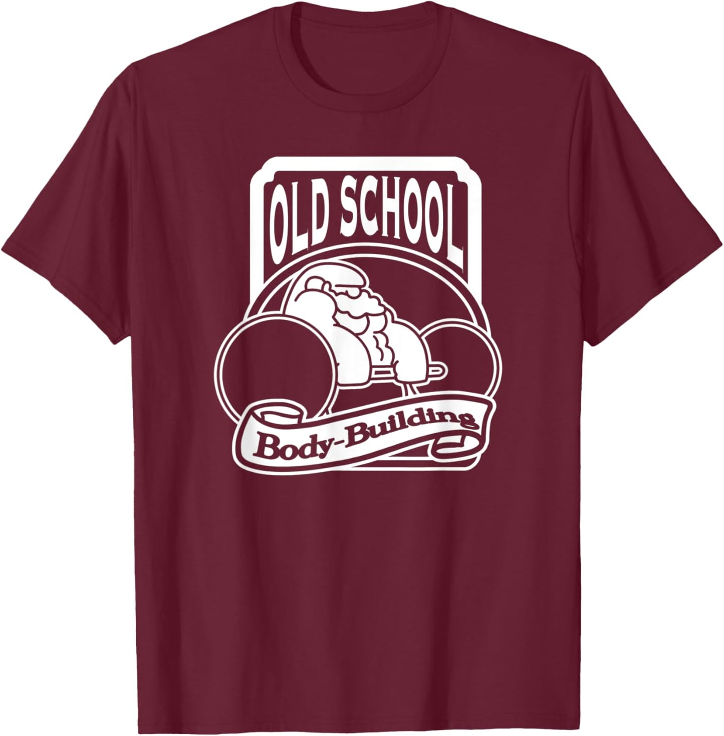 Old School Body-Building Ancient Style T-Shirt - T-Shirt | Maroon