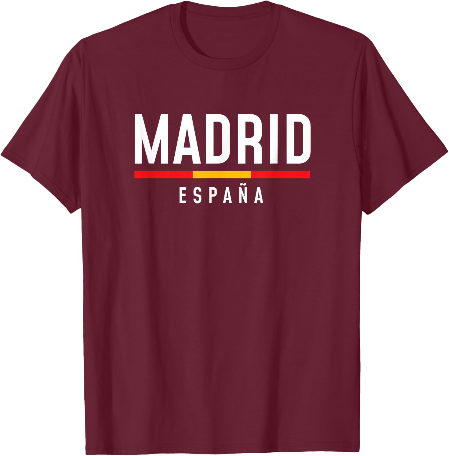 Retro Madrid Spain Shirt Vintage España boys & girls T-Shirt - T-Shirt | Maroon