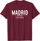 Retro Madrid Spain Shirt Vintage España boys & girls T-Shirt - T-Shirt | Maroon