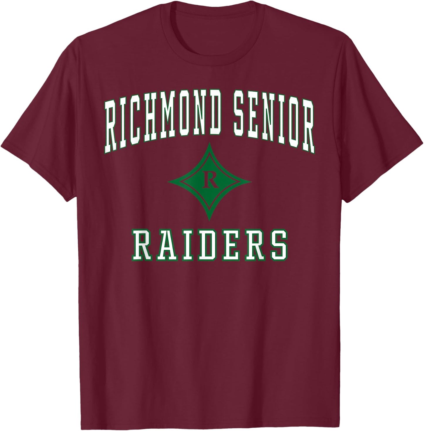 Richmond Senior High School Raiders C1 T-Shirt - T-Shirt | Maroon
